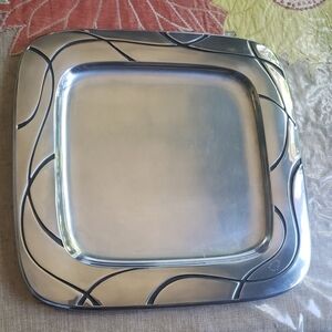 Lenox Vibe Square Metal Serveware Plate